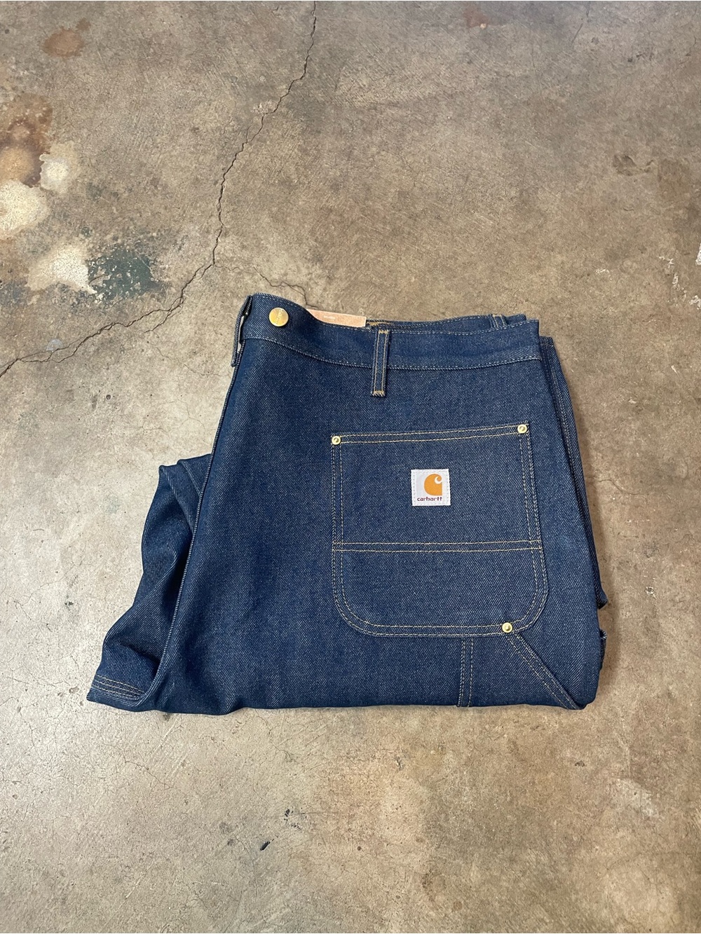 Carhartt B07 DNM Double Knee Dungaree Fit Carpenter Jeans